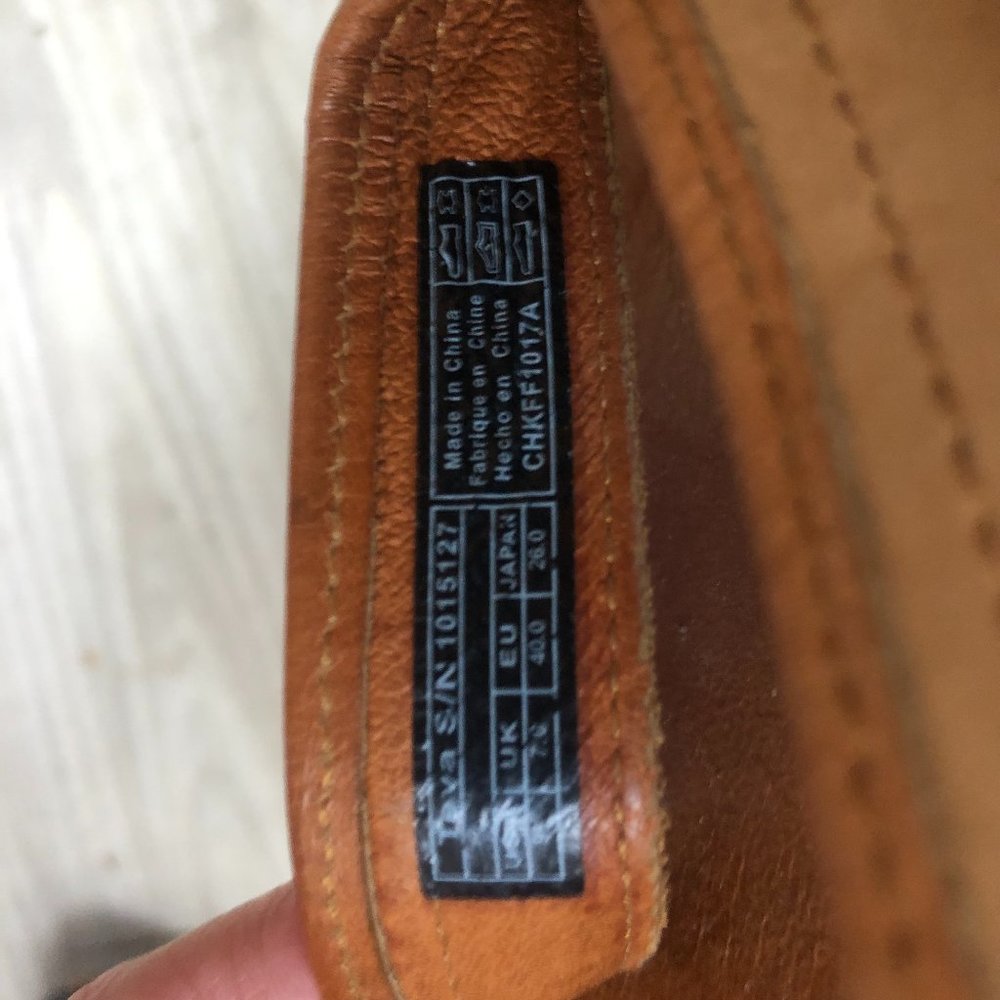 Teva tan women's thong flip flop leather sandals size 9 - Picture 4 of 4
